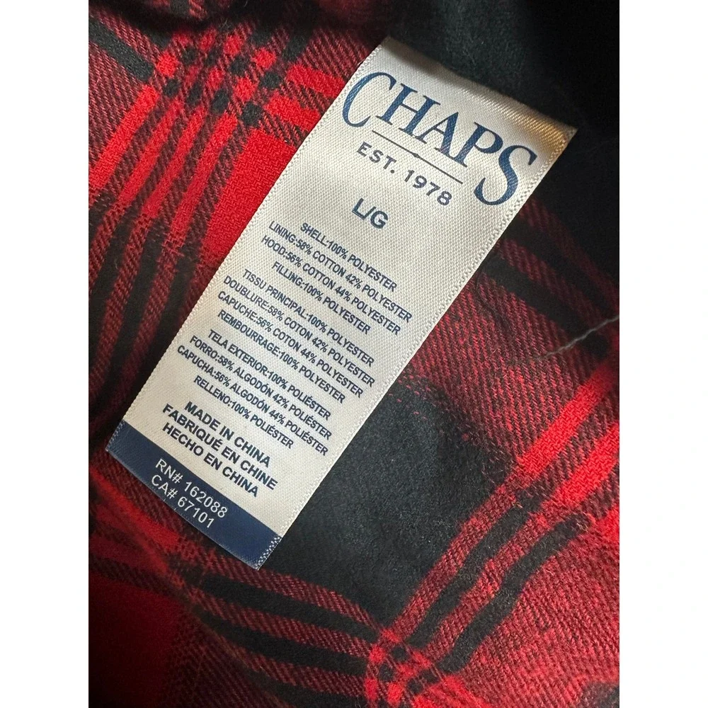 Chaps hooded puffer